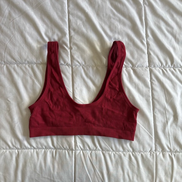 TARGET Ribbed Red Bralette - Picture 2 of 2